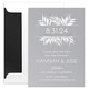 Palm Frame Shimmer Save the Date Cards Image 4 of 12